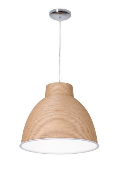 Linea Verdace Hangar Pendelleuchte Papier braun, Durchmesser 50cm, E27