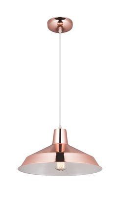 Linea Verdace Industriële hanglamp koper metaal 40cm Ø met E27 fitting