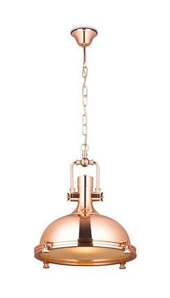 Linea Verdace Regatta hanglamp chroom 40cm Ø, E27 fitting, mat glazen kap