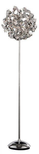 Linea Verdace Volupta Stehleuchte Chromkugel mit Stäben 160cm 9x G9