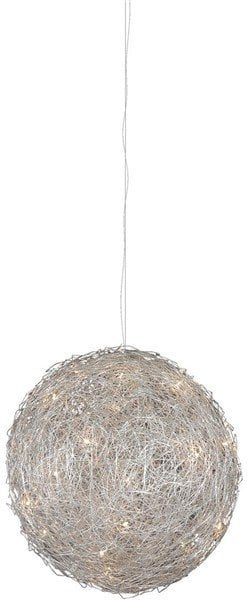 Linea Verdace Big Ball Pendelleuchte Drahtkugel 40 cm Durchmesser G4x8 grau