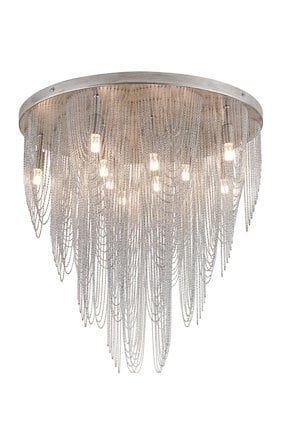 Linea Verdace Empire lámpara de techo tipo araña cromo/plata cepillada 55cm