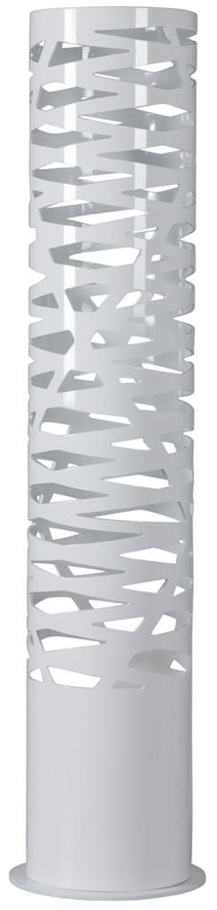Linea Verdace Bamboo Stehleuchte weiß Polyester mit Lichtöffnungen 139cm
