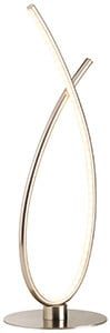 Linea Verdace Sving lampe de table arc LED 8W 50cm haut nickel satin
