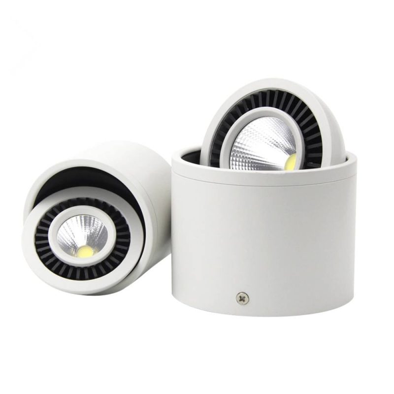 Ceiling spot LED 7W dimmable driverless white or black, 530 lumen