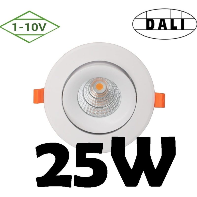 Profy Faretto LED da incasso architettonico 142mm, 25W dimmerabile