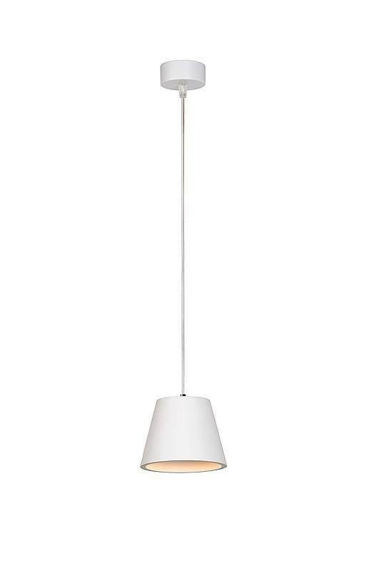 Pendant lamp plaster conical white, GU10, 10cm high