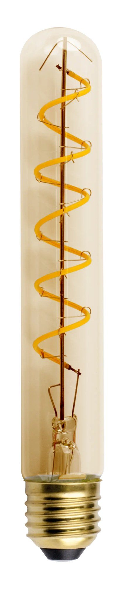 Fantasia LED buislamp T30 spiraal amber E27 5W 2200K dimbaar