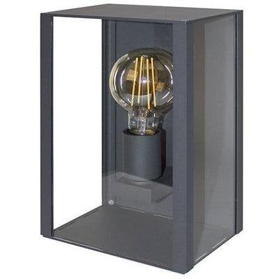 Indigo Kadro Aussenwandleuchte Glas anthrazit, E27, IP44
