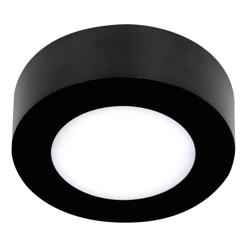 Fantasia FLUKE round LED wall light black 6W 480lm 3000K