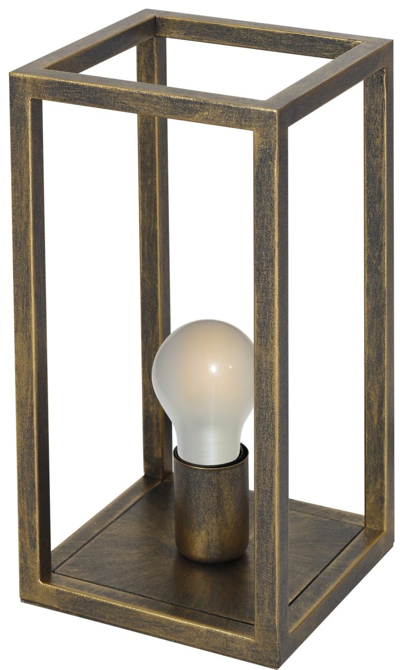 Fantasia Kago lampe de table ruggine, structure métallique E27