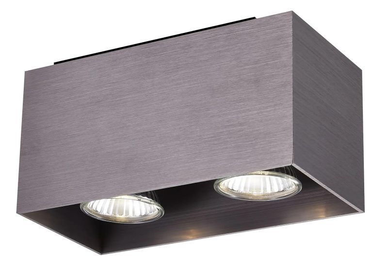 Fantasia Kubo lámpara de techo rectangular 2x GU10 marrón cobre oscuro