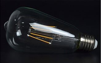 Sharplumi ST64 kooldraadlamp E27 4W dimbaar transparant