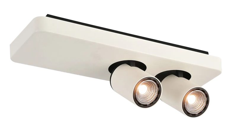 Fantasia Nysit plafondlamp richtbaar zwart-wit GU10