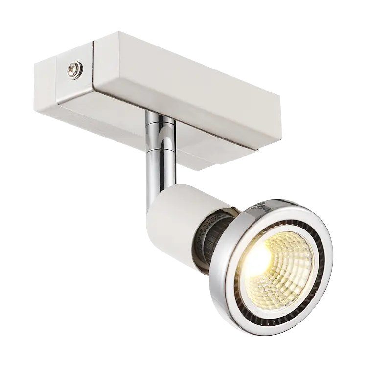 Fantasia Robus ceiling spotlight GU10 adjustable white-chrome metal