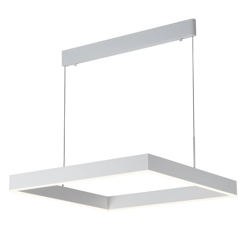Fantasia Pure lampada a sospensione quadrata LED 31W dimmerabile